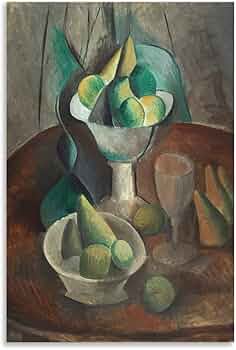 額装品/フルーツボールの構図（パブロ ピカソ） フルーツボールの構図（パブロ ピカソ） 額装品 アルミ製ハイ